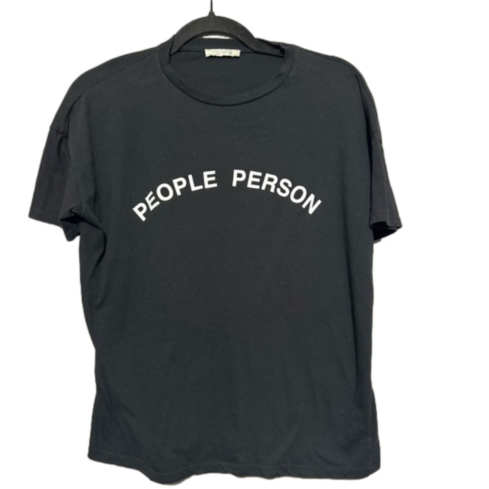Zara People Person Tee, Black, Size Small